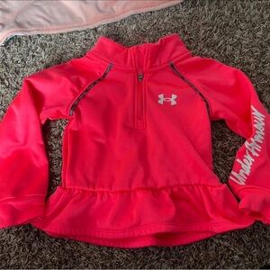 Under Armour Neon Pink Half-Zip Pullover